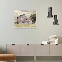 Rustic Barn Canvas Wall Plaque