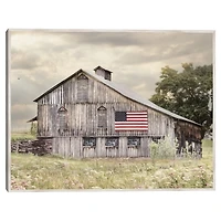 Rustic Barn Canvas Wall Plaque