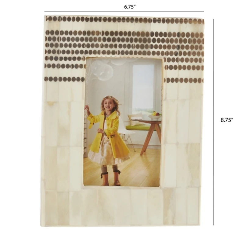 Dotted Wide Border Picture Frame, 4x6