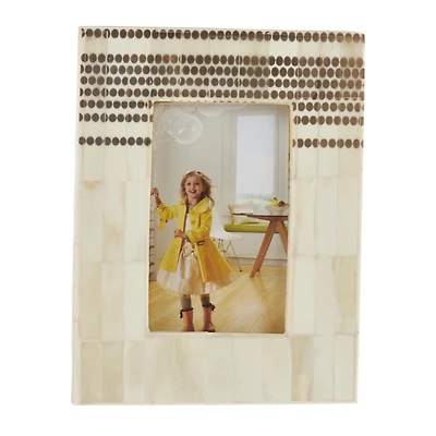 Dotted Wide Border Picture Frame, 4x6