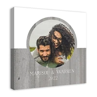 Personalized Two Tone Charcoal Plank Wall Plaque