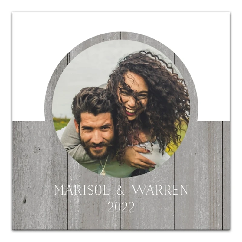 Personalized Two Tone Charcoal Plank Wall Plaque