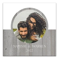 Personalized Two Tone Charcoal Plank Wall Plaque