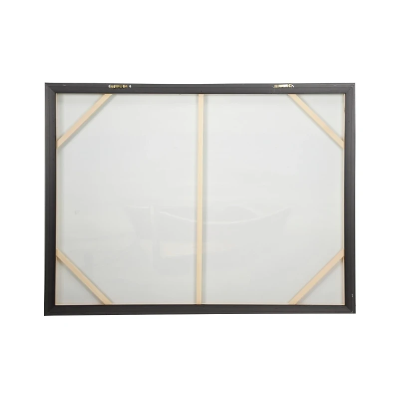 Resting Rowboat Framed Canvas Art Print