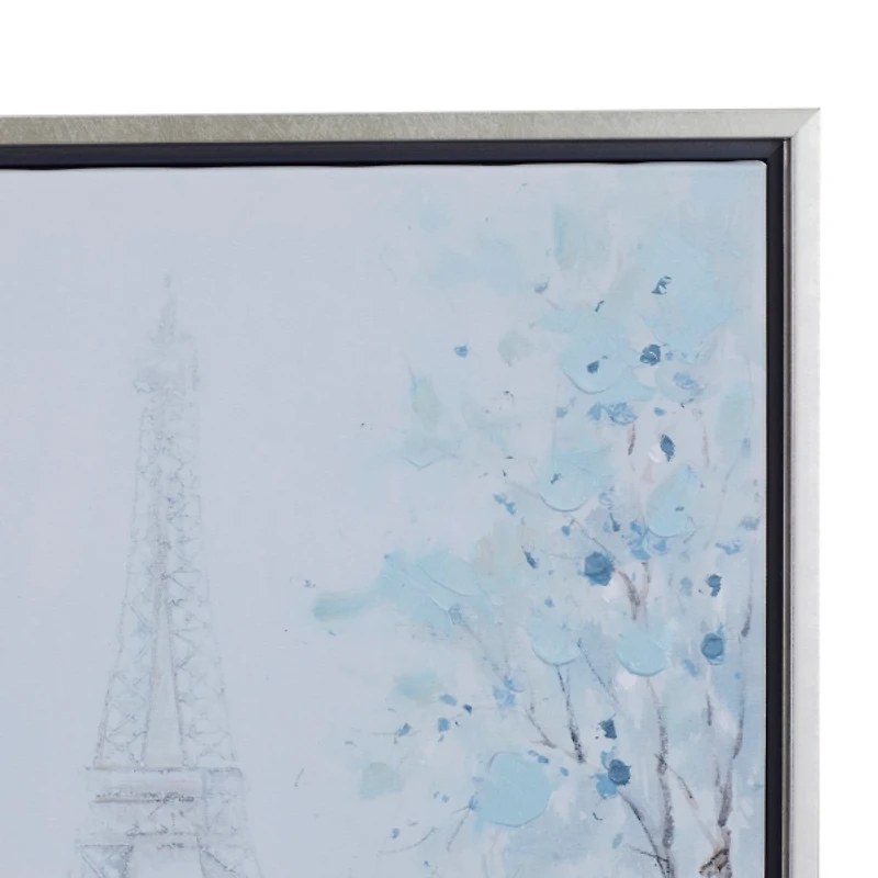 Rainy Paris Blues Transitional Framed Wall Art