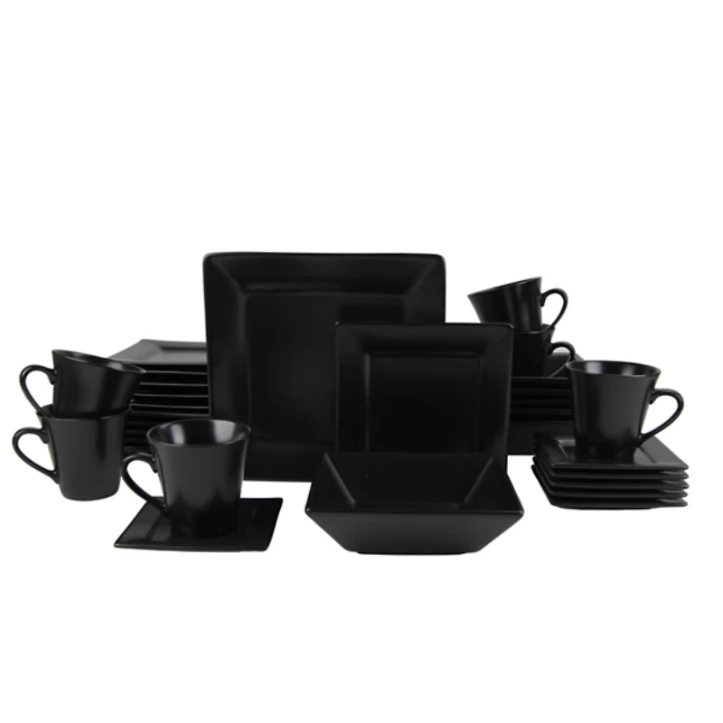 Midnight Squared 30-pc. Dinnerware Set