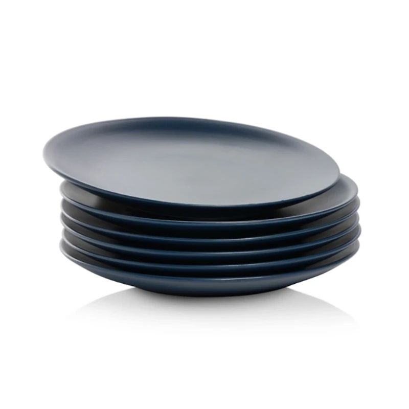 Dark Blue Classic Coupe Salad Plates, Set of 6