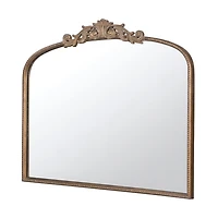 Antique Gold Studded Floral Scroll Mirror