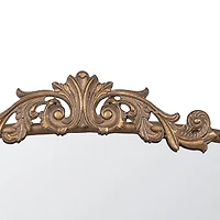 Antique Gold Studded Floral Scroll Mirror