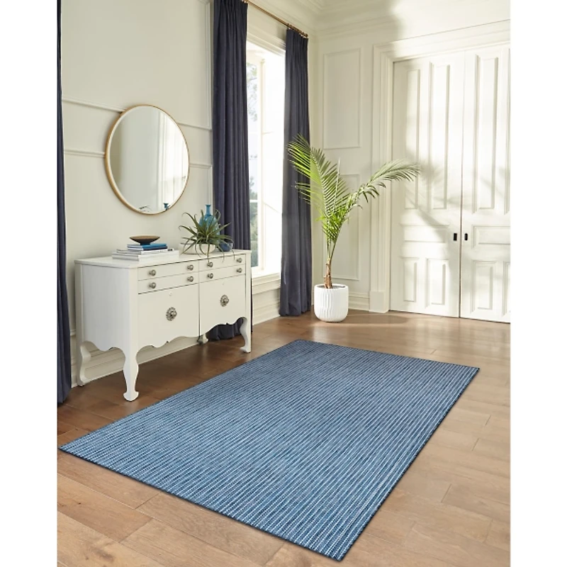 Navy Intertwine Indoor/Outdoor Area Rug