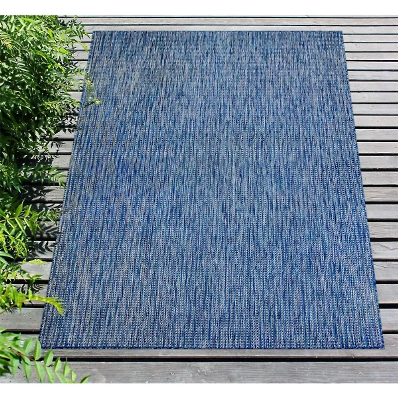 Navy Intertwine Indoor/Outdoor Area Rug