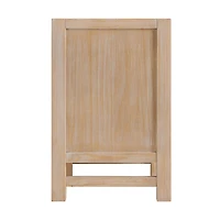 Natural Wood Grain Open Storage Nightstand