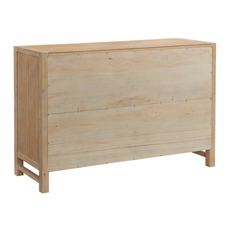 Natural Wood Grain 6-Drawer Dresser