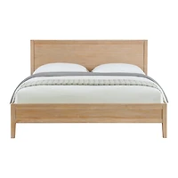 Natural Wood Grain Panel King Bed