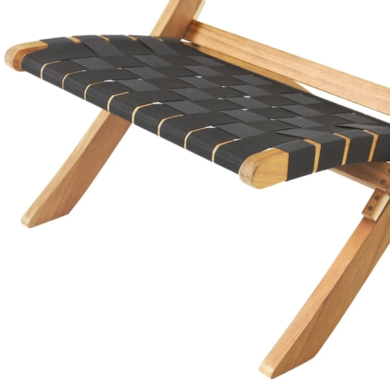 Honey Acacia Wood Low Slung 3-pc. Bistro Set