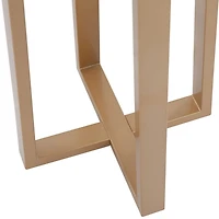 Golden Triangle Marble Shelf Floor Lamp