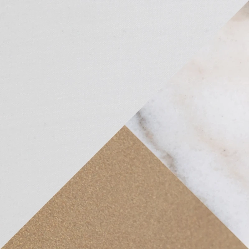 Golden Triangle Marble Shelf Floor Lamp