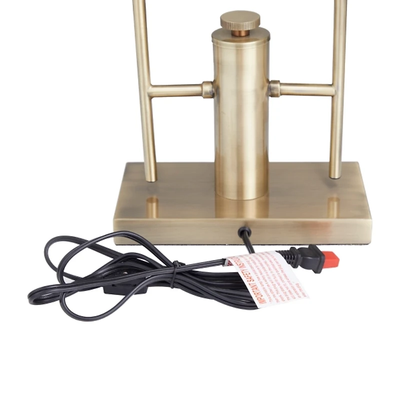 Gold Metal Double Stem Table Lamp