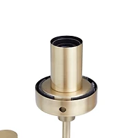 Gold Metal Double Stem Table Lamp