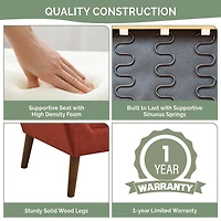 Spice Button Tufted Accent Chair