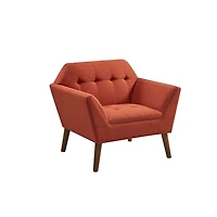 Spice Button Tufted Accent Chair