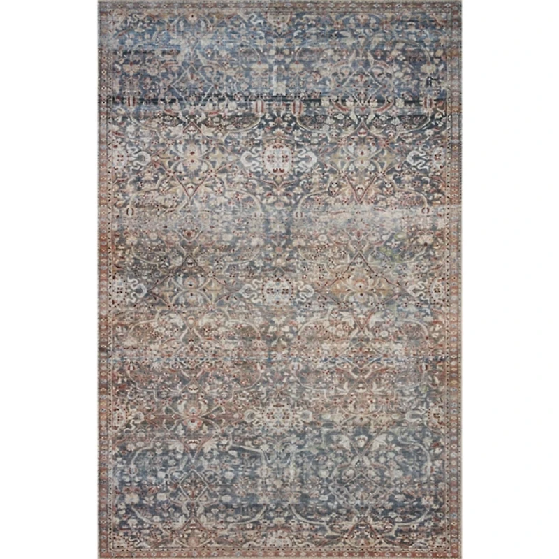 Chris Loves Julia x Loloi Jules Dark Blue Rug, 7x9
