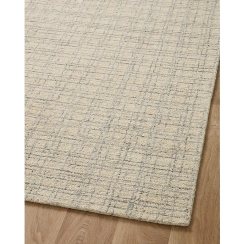 Chris Loves Julia x Loloi Polly Tan Grid Rug, 2x9