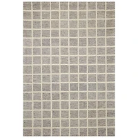 Chris Loves Julia x Loloi Polly Gray Grid Rug, 2x3