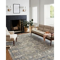 Chris Loves Julia x Loloi Rosemarie Blue Rug, 2x4
