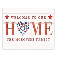 Personalized Welcome to Our Home Canvas Art Print