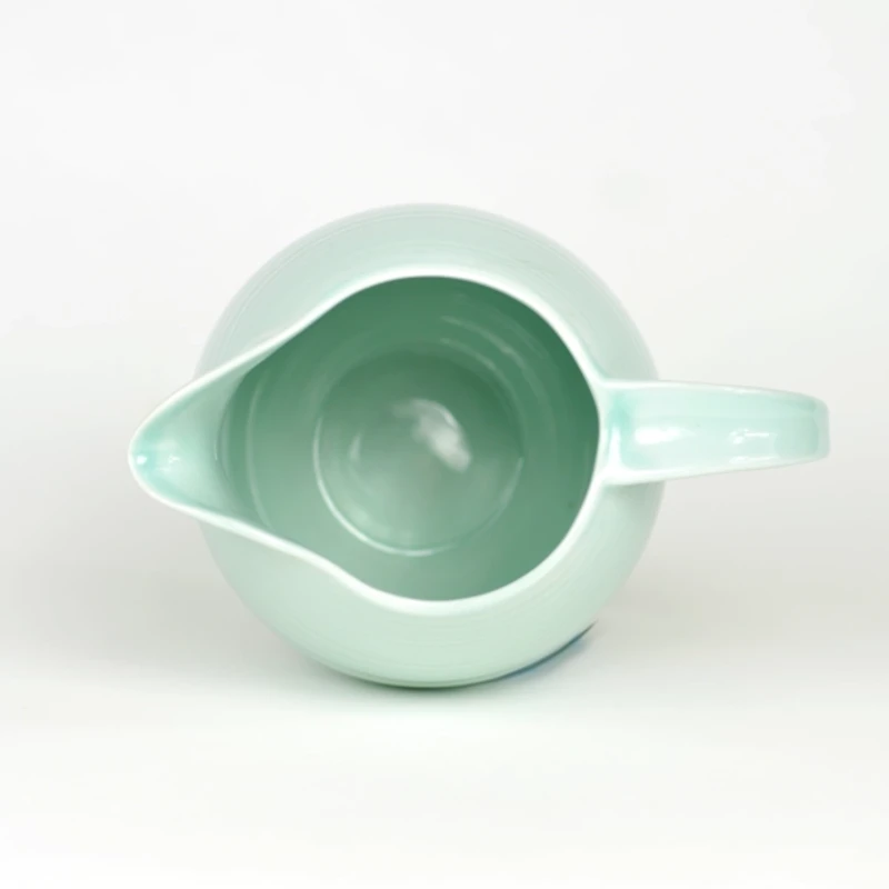 Seafoam and Onyx Serving Pitcher