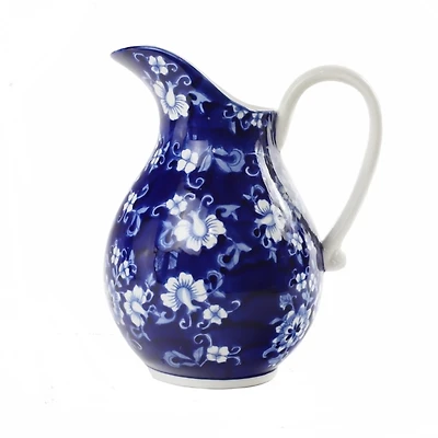 Pip Vintage Blue Floral Pitcher