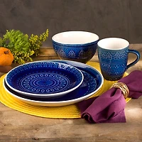 Blue Tessa 16-pc. Dinnerware Set