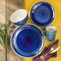 Blue Tessa 16-pc. Dinnerware Set