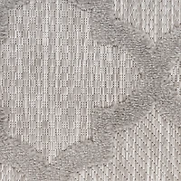 Soft Silver Trellis Outdoor Area Rug, 4x6