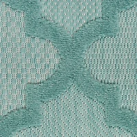 Aqua Trellis Indoor/Outdoor Area Rug, 6x9