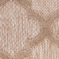 Beige Trellis Indoor/Outdoor Area Rug, 6x9