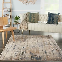 Multi Tally Textured Area Rug, 5x7