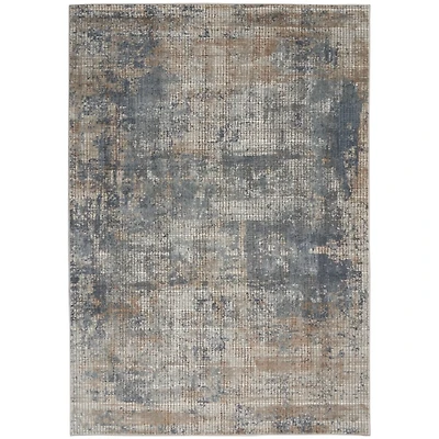 and Beige Tally Textured Area Rug