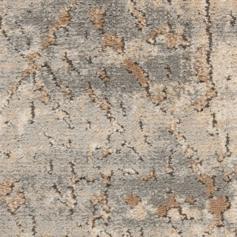 Gray and Beige Tally Textured Area Rug, 7x9