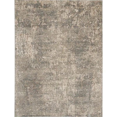 Gray and Beige Tally Textured Area Rug, 7x9