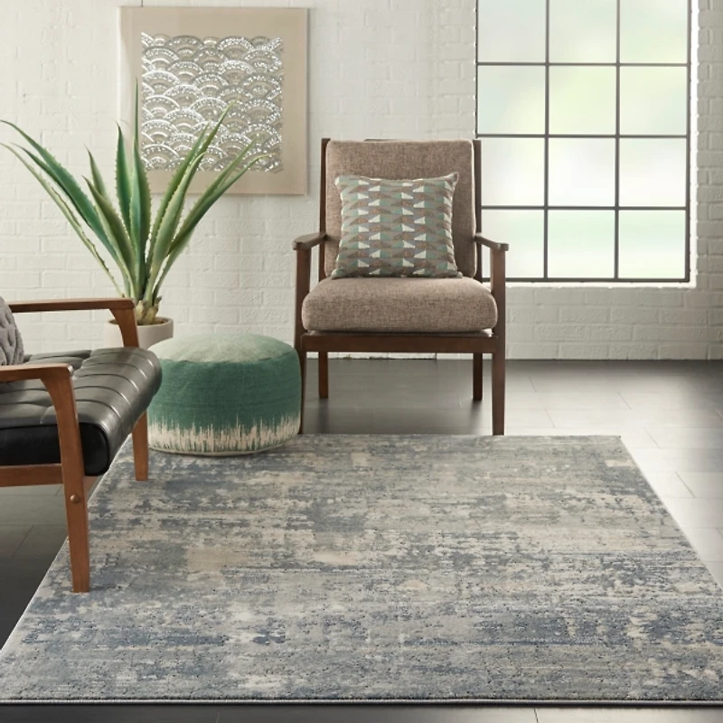 Charcoal Tally Textured Area Rug