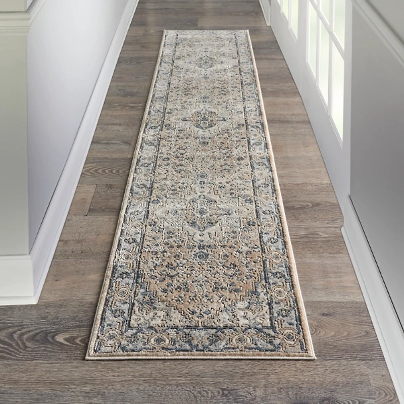 Multicolor Nadia Medallion Runner, 2x10