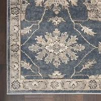 Blue Lush Vines Area Rug