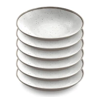 White Haven Melamine Low Bowls, Set of 6