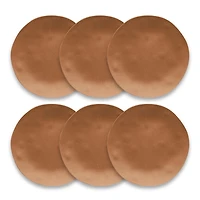 Terracotta Melamine Santal Dinner Plates, Set of 6