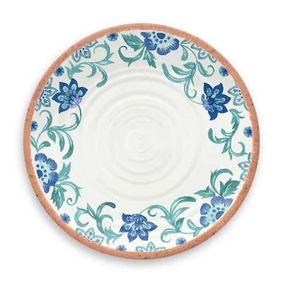 Turquoise Rio Melamine Dinner Plates, Set of 6