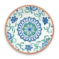 Turquoise Melamine Rio Salad Plates, Set of 6