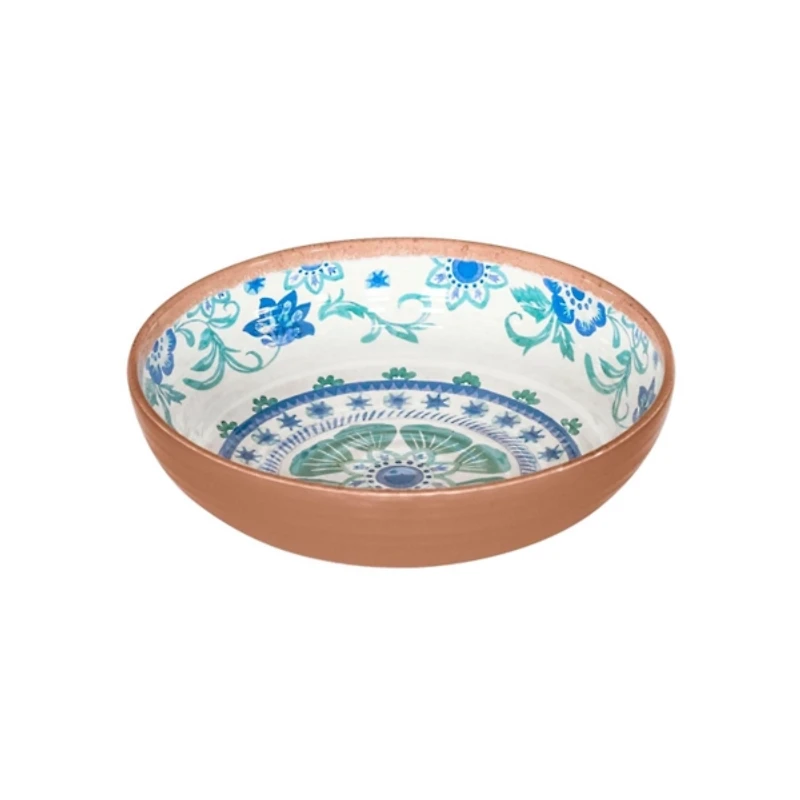 Turquoise Melamine Rio Ceral Bowls, Set of 6