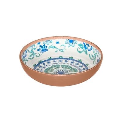 Turquoise Melamine Rio Ceral Bowls, Set of 6